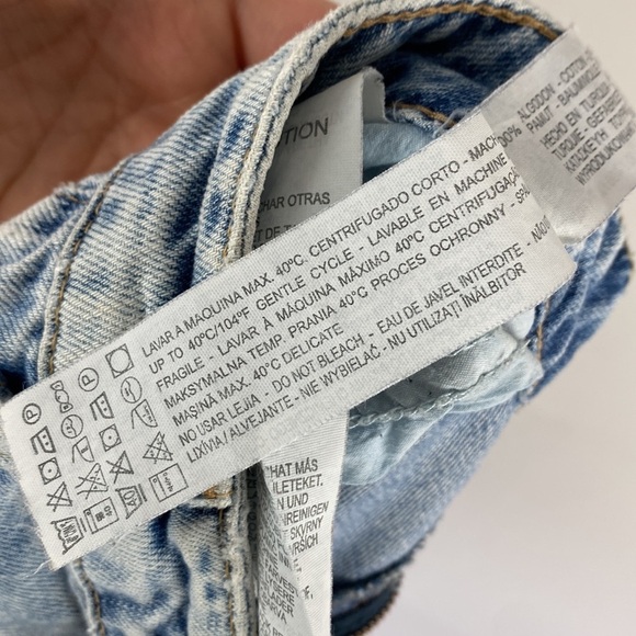 Zara Straight Leg Destroyed Jeans Size 6 - Picture 15 of 15